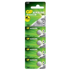 GP 186 LR43 ALKALİN 1.5V DÜĞME PİL ( (186F-2C5) 5Lİ PAKET