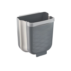 GRİ KATLANABİLİR MUTFAK ÇÖP KOVASI 6LT