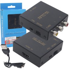 HDMI TO RCA AV ÇEVİRİCİ ADAPTÖR METAL KASA