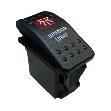 İÇ AYDINLATMA LAMBASI IŞIKLI 3P ON-OFF 12-24V MARIN SWITCH (IC-134M-S5)