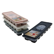 KAPAKLI - SİLİKON TABANLI - YAPIŞMAZ 12 KÜP BUZLUK