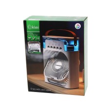 KİWİ KFAN-7655 3İN1=SOĞUK BUHARLI NEMLENDİRME - USB FAN - GECE LAMBA60°MASA ÜSTÜVANTİLATÖR 600ML3KDM HIZ