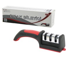 KUTULU  BIÇAK BİLEME  3 BOĞUMLU  RENKLİ PLASTİK SAPLI