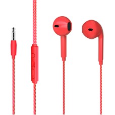 LECOO EH104R 3.5MM JACKLI KABLOLU KULAK İÇİ MİKROFONLU KIRMIZI KULAKLIK