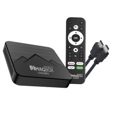 MAGBOX MAGROID LUXURY 32 GB HDD 2 GB RAM BLUETOOTH 5G SES KOMUT KUMANDALI ANDROID TV BOX
