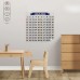 Matematik Öğreten Yüzlük Tablo Duvarda İz Bırakmaz Akıllı Kağıt Yapışkansız Statik  60x60 cm
