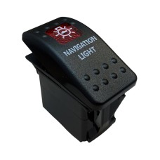 NAVİGASYON LAMBASI IŞIKLI 3P ON-OFF 12-24V MARIN SWITCH (IC-134M-S1)