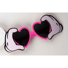 Pembe Renk Kalp Şekilli El Figürlü Parti Gözlüğü 21x8 cm Pembe Renk Kalp Şekilli El Figürlü Parti Gözlüğü 21x8 cm
