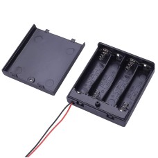 PİL YUVASI 4LÜ KAPAKLI SWİTCHLİ AA (IC-233F)