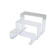 POŞETLİ 3 BOY MERDİVEN TEŞHİR AYAK YÜKSEKLİK: 6-11.5-16.5CM DERiNLİK: 6.5CM EN: 19.5-20.5-21.5CM