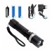 Profesyonel Şarjlı El Feneri Uzun Menzilli Şarjlı Zoomlu Süper Güçlü Acil Durum Feneri Çift Bataryal