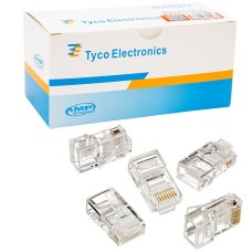 RJ45 CAT5/CAT6 UÇ 8P8C  KUTULU (100LÜK PAKET) KUTULU AMP NETCONNEST