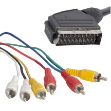 SCART 6 RCA STEREO STANDART 1.5 METRE KABLO