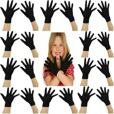 Siyah Renk Likralı 23 Nisan 29 Ekim 19 Mayıs Gösteri Bando Eldiveni 10 Çift ( 20 Adet )