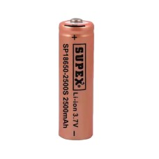 SUPEX 18650-2500S 3.7V 2500 MAH BAŞLI LI-ION PİL