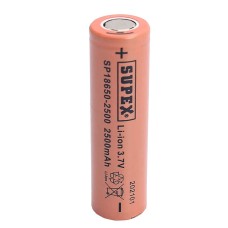SUPEX 18650-2500 3.7V 2500 MAH DÜZ KAFA LI-ION PİL