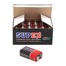 SUPEX 6F22 9 VOLT PİL (12 Lİ PAKET)