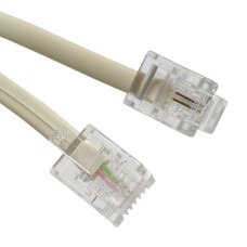 TELEFON HAT KABLOSU HAZIR 6P/2C 5 METRE KREM