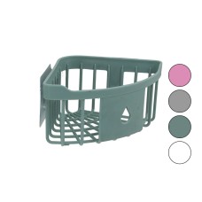 ÜÇGEN KÖŞELİK  BANYO - MUTFAK ORGANİZERİ  RENKLİ PLASTİK   YAPIŞKANLI MONTAJ