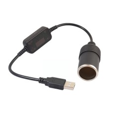 USB 2.0 5 VOLT - 2 AMPER TO 12 VOLT - 0.8 AMPER ÇAKMAK FİŞİ DİŞİ ÇEVİRİCİ