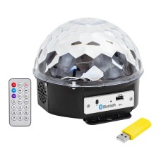 USB-BLUETOOTH DESTEKLİ KUMANDALI HOPARLÖRLÜ YARIM DÜNYA KÜRE DİSKO TOPU