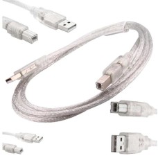USB YAZICI KABLOSU 1.5 METRE 2.0V ŞEFFAF
