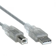 USB YAZICI KABLOSU ŞEFFAF 2.0V 3 METRE  *SL-U2003