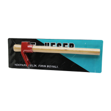 VAKUMLU KIRMIZI KESER AHŞAP SAPLI