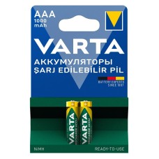 VARTA NI-MH 1.2V 1000 MAH HR03 AAA ŞARJLI 2Lİ İNCE KALEM PİL