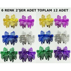 Vegas Casino Kupa Sinek Temalı Parti Gözlüğü 6 Renk 12 Adet