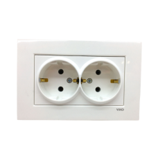 VİKO KARRE 2Lİ TOPRAKLI PRİZ 9096 7056