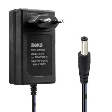 7.5 VOLT - 2  AMPER 5.5*2.5 UÇLU YERLİ ÜRETİM PRİZ TİPİ ADAPTÖR