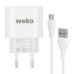 WK-21441 PDU QC 3.0 AMPER ŞARJ BAŞLIK ADAPTÖRÜ + MICRO USB KABLO (NO:1)