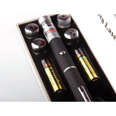 Yeşil Lazer Pointer 50 mW 15 Km Etkili (5 Başlıklı)